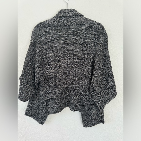 Bebe Black/White Heather Cardigan Sz. M - Picture 4 of 7